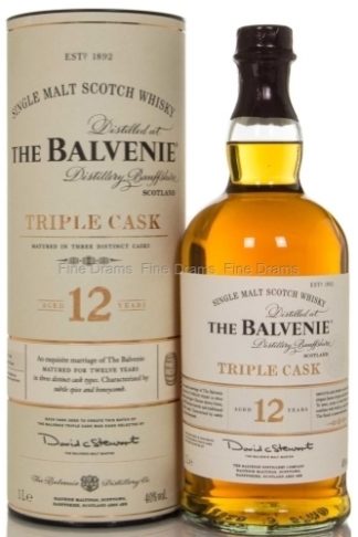 Balvenie 12 Years Triple Cask 1 L ซิงเกิ้ลมอลต์ single malt ยกลัง 12 ขวด 25000 บาท (ลัง 13000 บาท 6 ขวด)