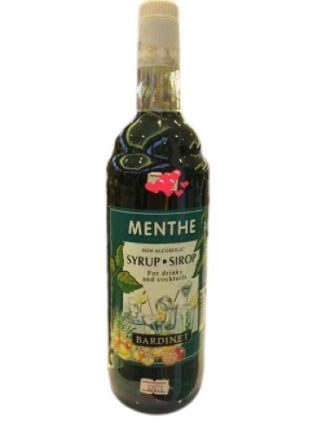 Bardinet Menthe Syrup 1 L ลิเคียว (ก่อนอาหาร) liquor ยกลัง 12 ขวด 5600 บาท