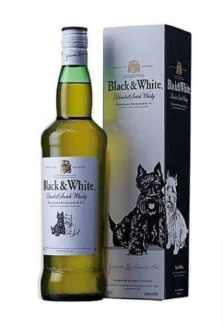 Black & White 750 ML เหล้า whiskey ยกลัง 12 ขวด 6200 บาท