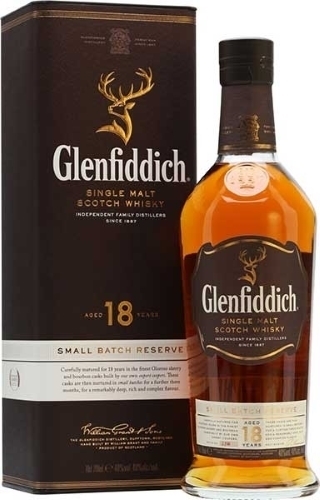Glenfiddich 18 Years Old 700 ML ซิงเกิ้ลมอลต์ single malt ยกลัง 12 ขวด 22000 บาท