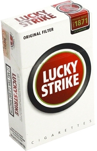 Lucky Strike Red  บุหรี cigarette (Tar 6 mg Nicotine: 0.6mg Myanmar)