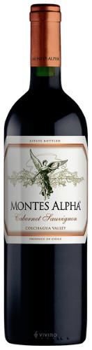 Montes Alpha Cabernet Sauvignon 2016  ไวน์ wine ยกลัง 12 ขวด 10500 บาท