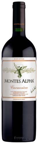 Montes Alpha Carmenère  ไวน์ wine ยกลัง 12 ขวด 10500 บาท (ลัง 24 ขวด 20400 บาท)