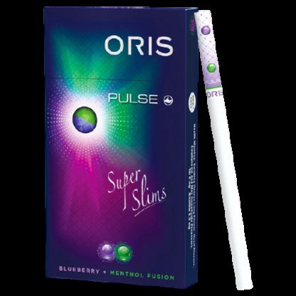 Oris Blueberry + Menthol Fusion  บุหรี cigarette (2 เม็ดบีบ)