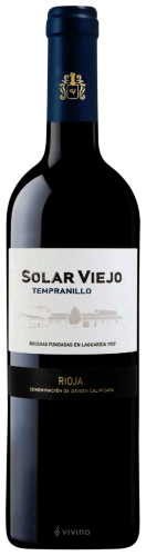 Solar Viejo Tempranillo  ไวน์ wine ยกลัง 12 ขวด 9000 บาท